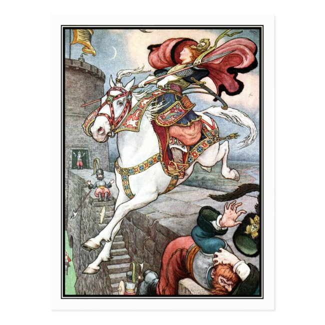 Frank C. Papé Pape - Vintage Lady on Horse Postcard