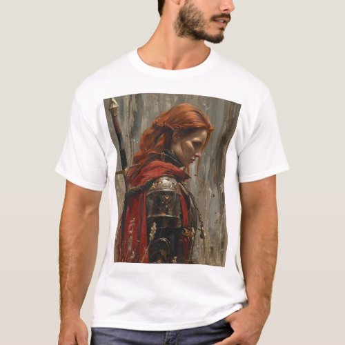 Frank Frazetta Young Red_Haired Woman Oil Painting T_Shirt