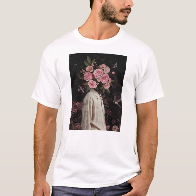 Frank Moth floral Art T-Shirt (Front)