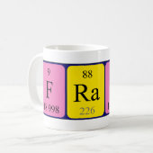 Frank periodic table name mug (Front Left)