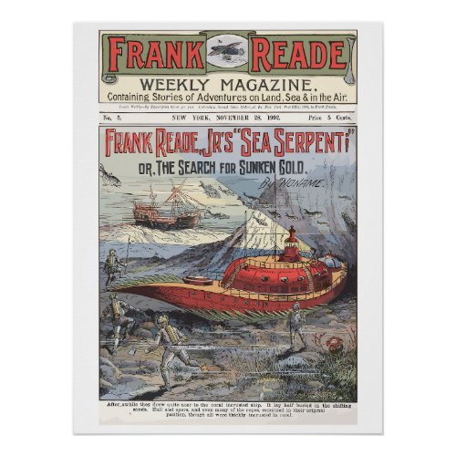 Frank Read Jr Futurist Sci_Fi Issue 1_5 1902 Poster