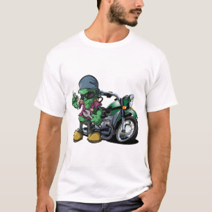 Frank The Mechanic Frankenstein Biker Dude T-Shirt
