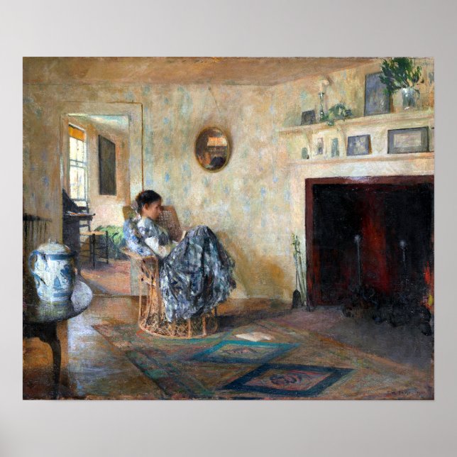 Frank W. Benson Rainy Day Poster (Front)