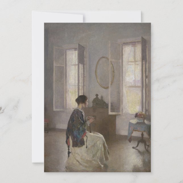 Frank Weston Benson - The Open Window Invitation (Front)