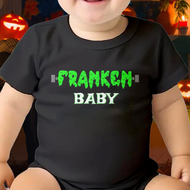 Franken Baby Frankenstein Halloween Baby Bodysuit (franken baby Frankenstein baby bodysuit for kids)