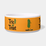 Franken-Pickle Pet Bowl<br><div class="desc">Is it Frankenstein's monster? Is it a pickle? It's Franken-Pickle! 

Celebrate the spooky season with this bowl.</div>