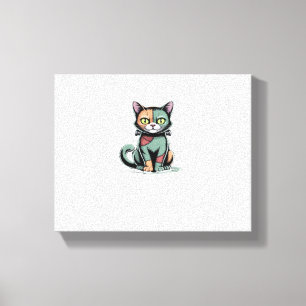 FrankenCat Oversized T-Shirt Canvas Print
