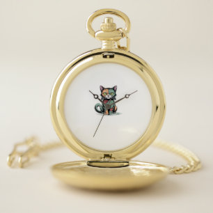 FrankenCat Oversized T-Shirt Pocket Watch