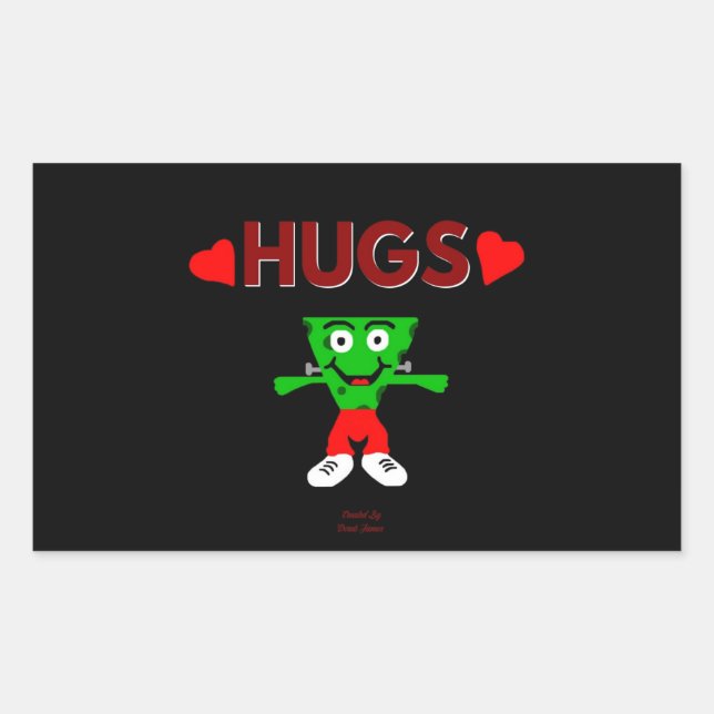 FrankenCheese Hugs Rectangle Sticker (Front)