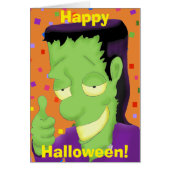 Frankencool Halloween Greeting Card (Front)