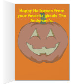 Frankencool Halloween Greeting Card (Inside (Right))