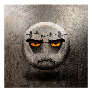 Frankenmoji Vintage Poster