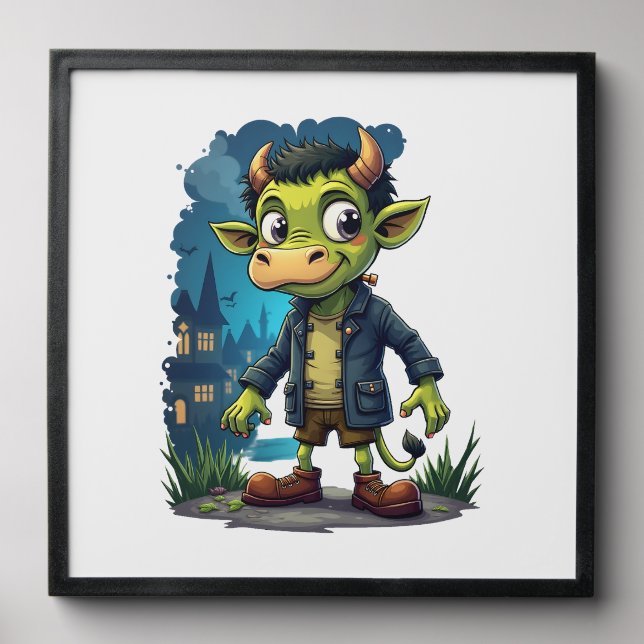 Frankenmoo Peel And Stick Photo Tile (Front Set)