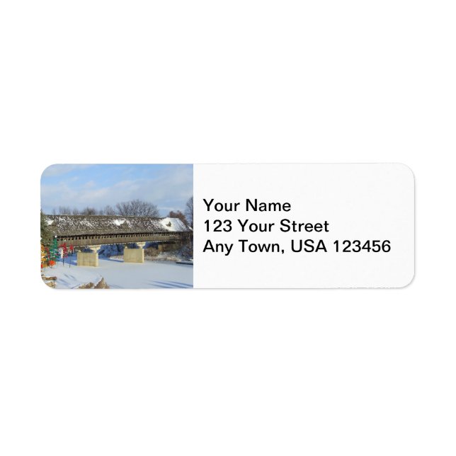 Frankenmuth Covered Bridge Return Address Labels (Front)