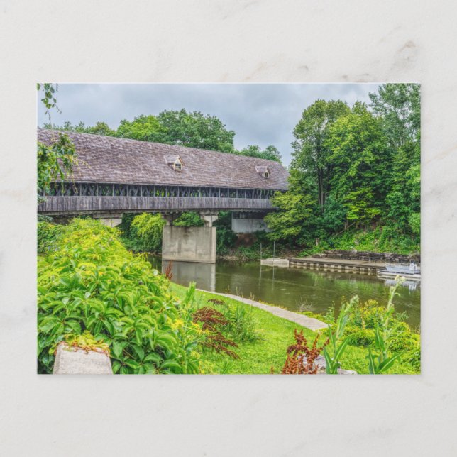 Frankenmuths Covered Bridge Postcard (Front)
