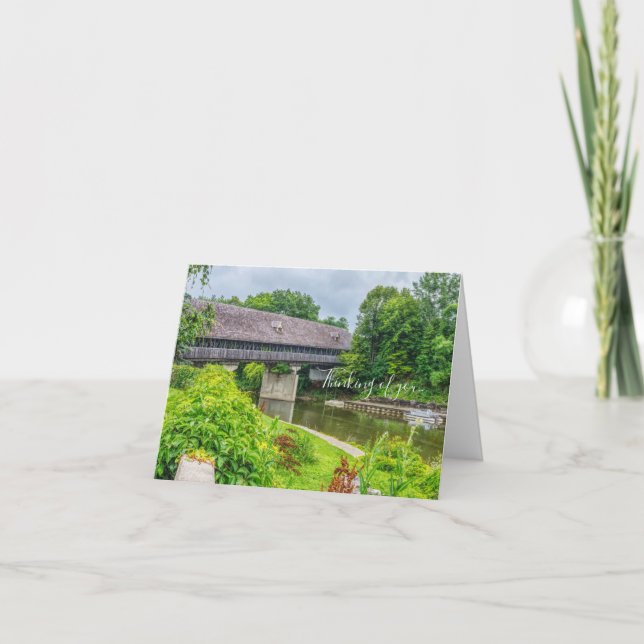Frankenmuths Covered Bridge Thinking Of You Card (Front)