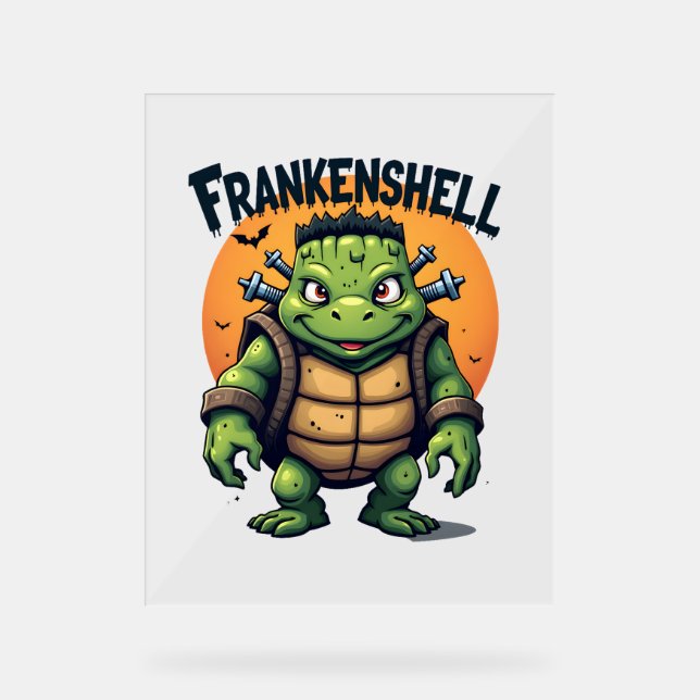 Frankenshell Turtle Acrylic Sign (Front)