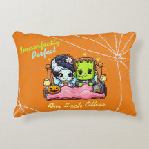 Frankenstein and Bride of Frankenstein Pillow