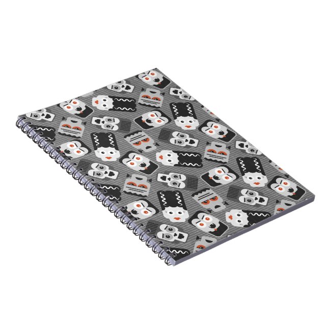 Frankenstein and spooky friends - black, white and notebook (Right Side)