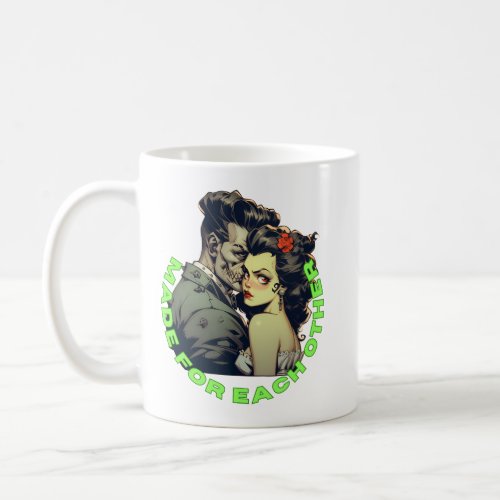 Frankenstein and the bride Wedding gift coffee mug