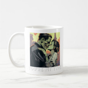 Frankenstein and the bride wedding gifts mug