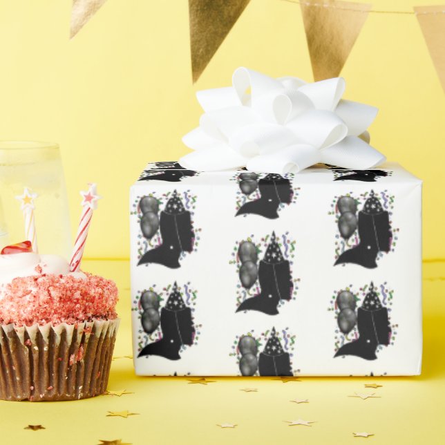 Frankenstein Birthday Wrapping Paper (Birthday Party)
