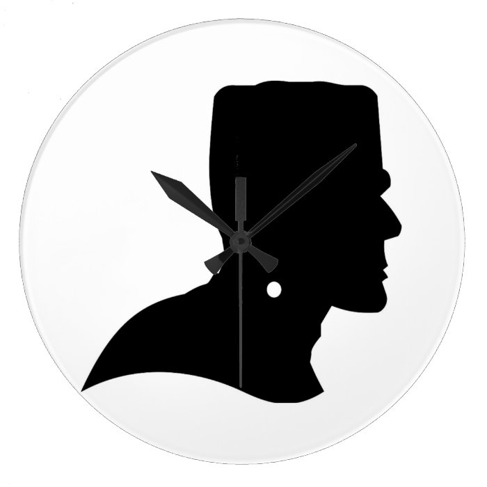 FRANKENSTEIN  BLACK SILHOUETTE CLOCK