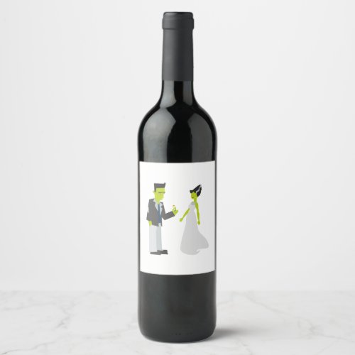 Frankenstein  Bride Wine Label