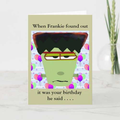 Frankenstein Card