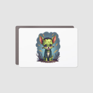 Frankenstein Chihuahua Shock Car Magnet