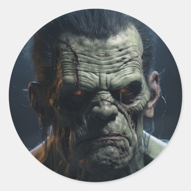 Frankenstein Classic Round Sticker (Front)