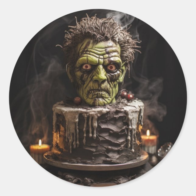 Frankenstein Classic Round Sticker (Front)
