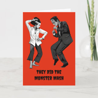 Frankenstein Dancing Halloween Card
