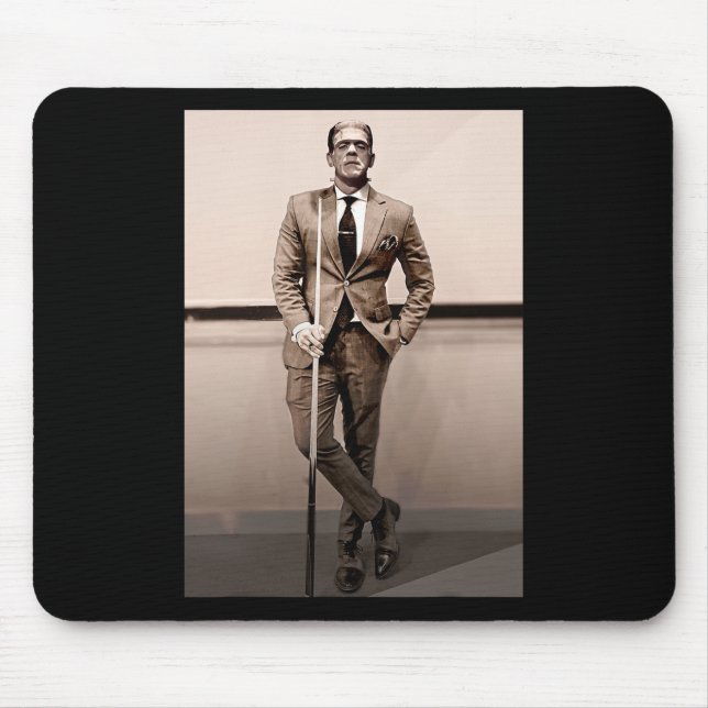 Frankenstein Dapper Frankenstein Monster In Suit H Mouse Pad (Front)