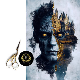 Frankenstein Decoupage Tissue Paper