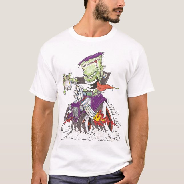 Frankenstein Drag Racing T-Shirt (Front)