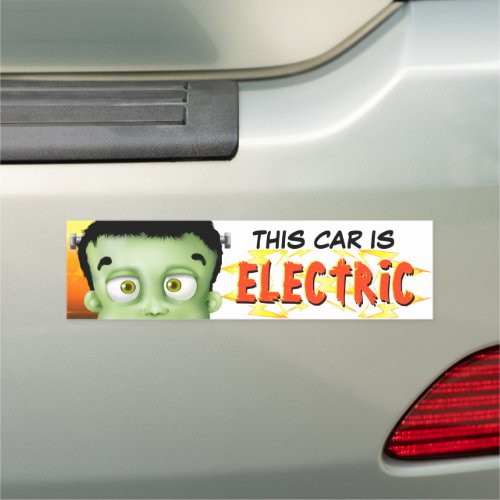 Frankenstein Electric Car Magnet