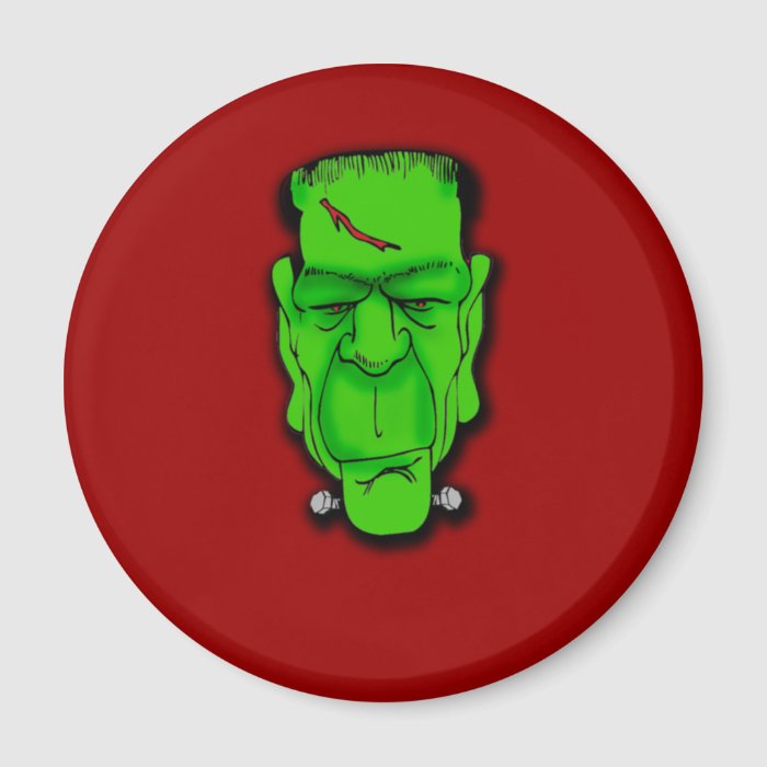 Frankenstein Face Caption it Yourself  T shirts Refrigerator Magnet