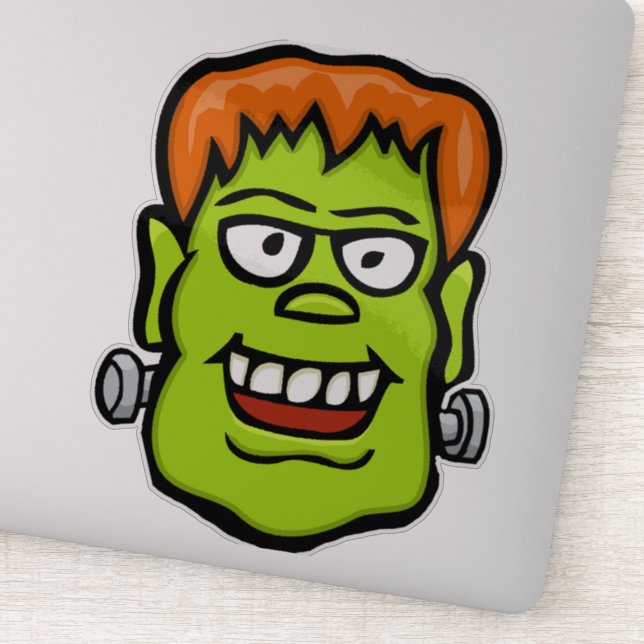 Frankenstein face | Halloween monster Sticker (Detail)