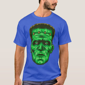 Frankenstein face zombie gift for lover costume T-Shirt