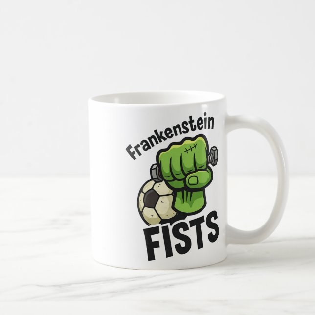 Frankenstein Fists Funny Soccer Stuff  Coffee Mug (Right)