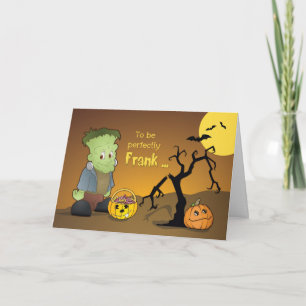 Frankenstein Funny Halloween Greeting Card