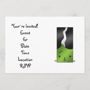 Frankenstein girl invitation