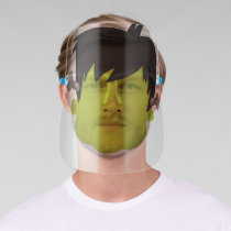 Frankenstein Green Face Bolts Halloween Monster Face Shield