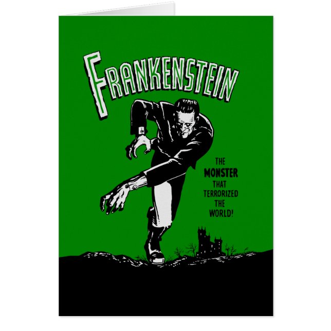 Frankenstein - Greeting Card / Halloween (Front)