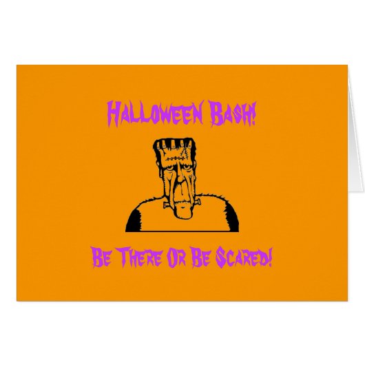 Frankenstein Halloween Bash! Cards (Front Horizontal)