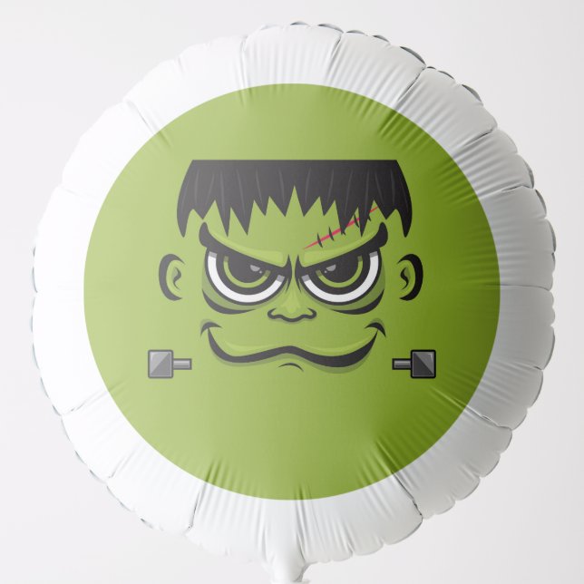 Frankenstein Halloween Face Balloon (Front)