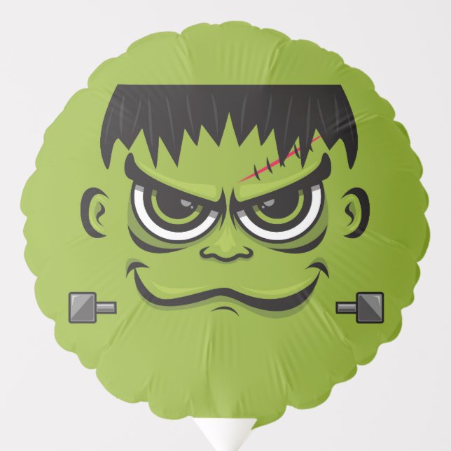 Frankenstein Halloween Face Balloon (Front)