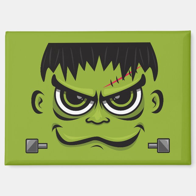 Frankenstein Halloween Face Magnet (Front)