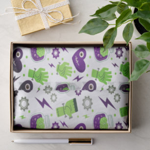 Frankenstein Halloween Illustration Cute Tissue Paper